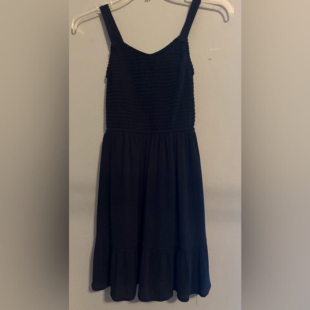 Art Class Elegant Black Kid’s Dress with Back Detailing, Size Medium (8 preteen)